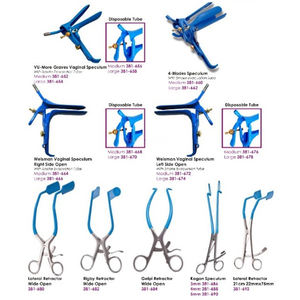 เครื่องถ่างเข้าช่องคลอดขนาดเล็กกลางขนาดใหญ่ผ่านการรับรองจาก CE ISO เคลือบสีฟ้าเยอรมัน - Product Image 6