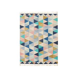 Alfombras de diseño moderno bordadas a mano de algodón 100% más vendidas, geométricas de lujo para sala de estar, baños de lujo, oración - Product Image 3