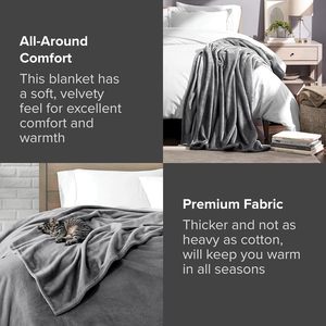 2025 Hot Bán Siêu Mềm Mại Thoải Mái Thân Thiện Với Da 100% Polyester Số Lượng Lớn Màu Rắn Ném Flannel Chăn Lông Cừu - Product Image 2