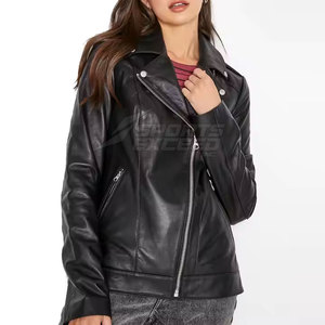 Dernier style de vestes en cuir pour femmes fabriquées au Pakistan Prix de gros Bas quantité minimale de commande Vestes en cuir pour femmes - Product Image 3