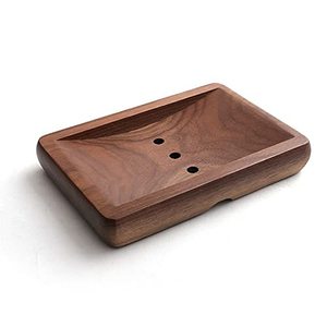 Jabonera de madera Jabonera de baño Soporte de barra hecho a mano natural con tapa Bambú de madera hecho a mano - Product Image 6