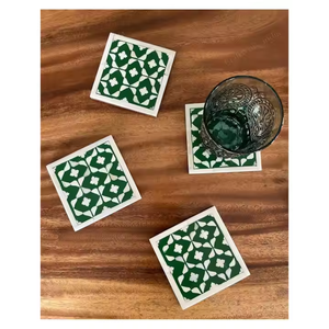 Sous-verres carrés en résine de décoration de maison de qualité supérieure avec la meilleure vente directe d'usine prix de gros Offres Spéciales - Product Image 6