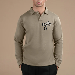 High Quality <b>Long</b> <b>Sleeve</b> Men's for <b>Shirts</b> 100% Cotton Breathable Solid Unisex Formal 180g with Custom Logo Printing - Product Image 3