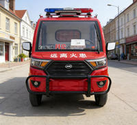 Nouveau mini camion de pompiers électrique à deux portes avec une capacité de réservoir de 1700 L pour la station de pompiers de la communauté du village