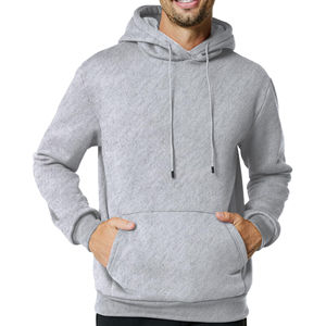 Sudaderas grandes de invierno para hombre Essentials personalizadas, ropa deportiva holgada de terciopelo pesado con capucha sólida y logotipo bordado en 3D - Product Image 5