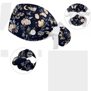 High Quality Adjustable Custom Private Label <b>Scrub</b> Hat Cotton Made Customized Logo <b>Scrub</b> Hat For Online Sale - Product Image 5