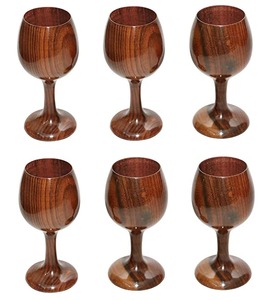 Verre à boire en bois Fait à la main Bois naturel Tasse à eau et à bière - Product Image 3