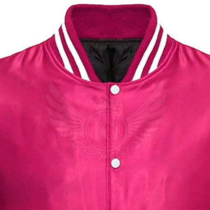 Chaqueta de satén Letterman de etiqueta privada Cantidad a granel Chaqueta hecha de algodón Chaqueta de satén Letterman más popular - Product Image 3