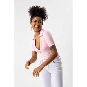 Camiseta Casual de Manga Corta sin Costuras con Cuello Polo - Product Image 2