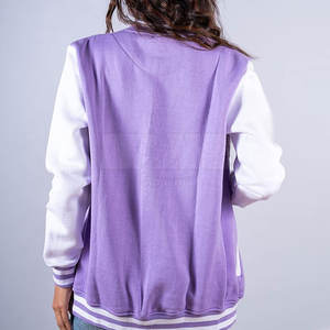 Women's Premium Quality Letterman <b>Jacket</b> for Winter Wear Cotton-Filled Knitted Wholesale Clothing - Product Image 3
