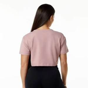 Casual Custom Summer T-shirt for Women New Best <b>Short</b> <b>Sleeve</b> Cropped T -Shirt Women Fashion Solid Simple <b>Lady</b> Crop <b>Top</b> - Product Image 6