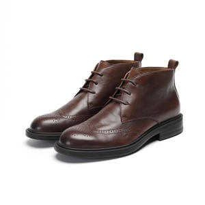 Botines Clásicos de Gamuza con Suela Antideslizante y Plantilla Acolchada para Oficina y Reuniones de Negocios - Product Image 1