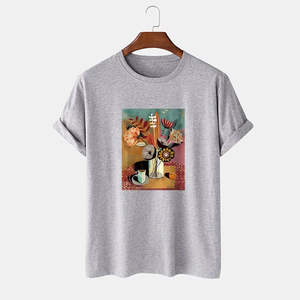 100% algodón de alta calidad diseño personalizado impresión Logo elegante equipo regular actividades promoción ropa gráfico camiseta unisex - Product Image 6