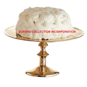 Soporte de pastel de Metal chapado en oro hecho a mano más vendido y de alta calidad para mesa de decoración de boda - Product Image 4