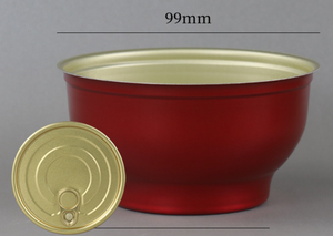 Bol spécial fruits dessert emballage jetable résistant aux hautes températures petit bol en or boîte en fer blanc - Product Image 3