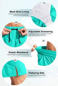 กางเกงขาสั้นผ้าโพลีเอสเตอร์สำหรับผู้ชายและผู้หญิงกางเกงขาสั้นผ้าแคนวาสสูงเนื้อผ้าระบายอากาศได้ดีแห้งเร็วออกแบบโลโก้ได้ตามต้องการ - Product Image 6