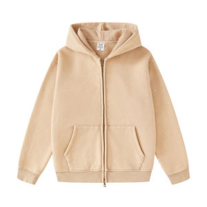 Sweat-shirts à capuche pour hommes de haute qualité, personnalisés, 100% coton, à fermeture éclair, respirants, coupe ample, coupe-vent, pour l'hiver - Product Image 6