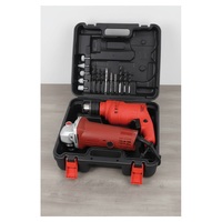 Kit de 2 Taladros Eléctricos con Estuche de Transporte, Juego de Herramientas Eléctricas Básicas para Reparaciones del Hogar y Uso en Bricolaje