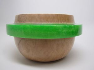 Bol en résine en bois de qualité supérieure Pièce maîtresse faite à la main Pièce d'art décorative pour la maison rustique moderne - Product Image 6