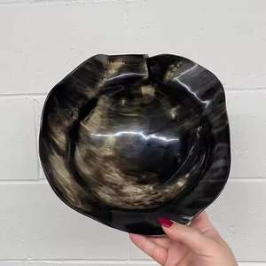 Bol en corne de buffle de forme ovale, écologique, design personnalisé, robuste et durable, bols de service pour les fournitures d'hôtels et de restaurants - Product Image 1