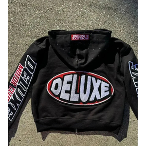 Hoodies pour hommes de qualité supérieure, fabriqués en usine, coupés et cousus, coupe classique, streetwear d'hiver, 100% coton, teinture unie, respirant, séchage rapide - Product Image 2