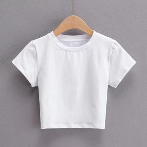 Venta al por mayor para niños de alta calidad de verano al por mayor camiseta modal personalizada para Niñas Ropa de verano para niños cuello redondo niños - Product Image 2