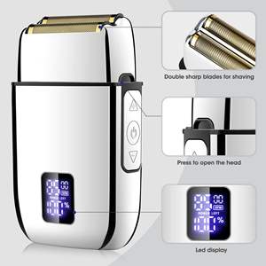 Juego de Cortapelos Eléctricos Recargables Profesionales para Hombre, Kit de Barbería de 3 Piezas, Afeitadora Manual Francesa, Recortadora de Barba - Product Image 2