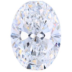 Diamant de laboratoire ovale 5 carats F VVS1 VVS2 VS1 VS2 taille ovale - Product Image 2