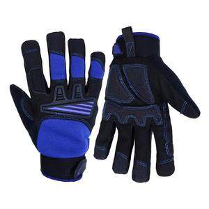 Guantes de protección mecánica de seguridad TPR de cuero sintético de impacto de petróleo y Gas de alta calidad, guantes antideslizantes TPR para combatir incendios - Product Image 1