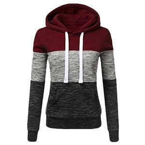 Sweat-shirt à capuche pour femme, coupe athlétique, avec tissu extensible et évacuation de l'humidité, pour les entraînements ou les vêtements de sport - Product Image 2