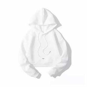 Mujeres de manga corta sudaderas con capucha Crop-top sudaderas con capucha de lana gruesa sudaderas con capucha para mujer - Product Image 2