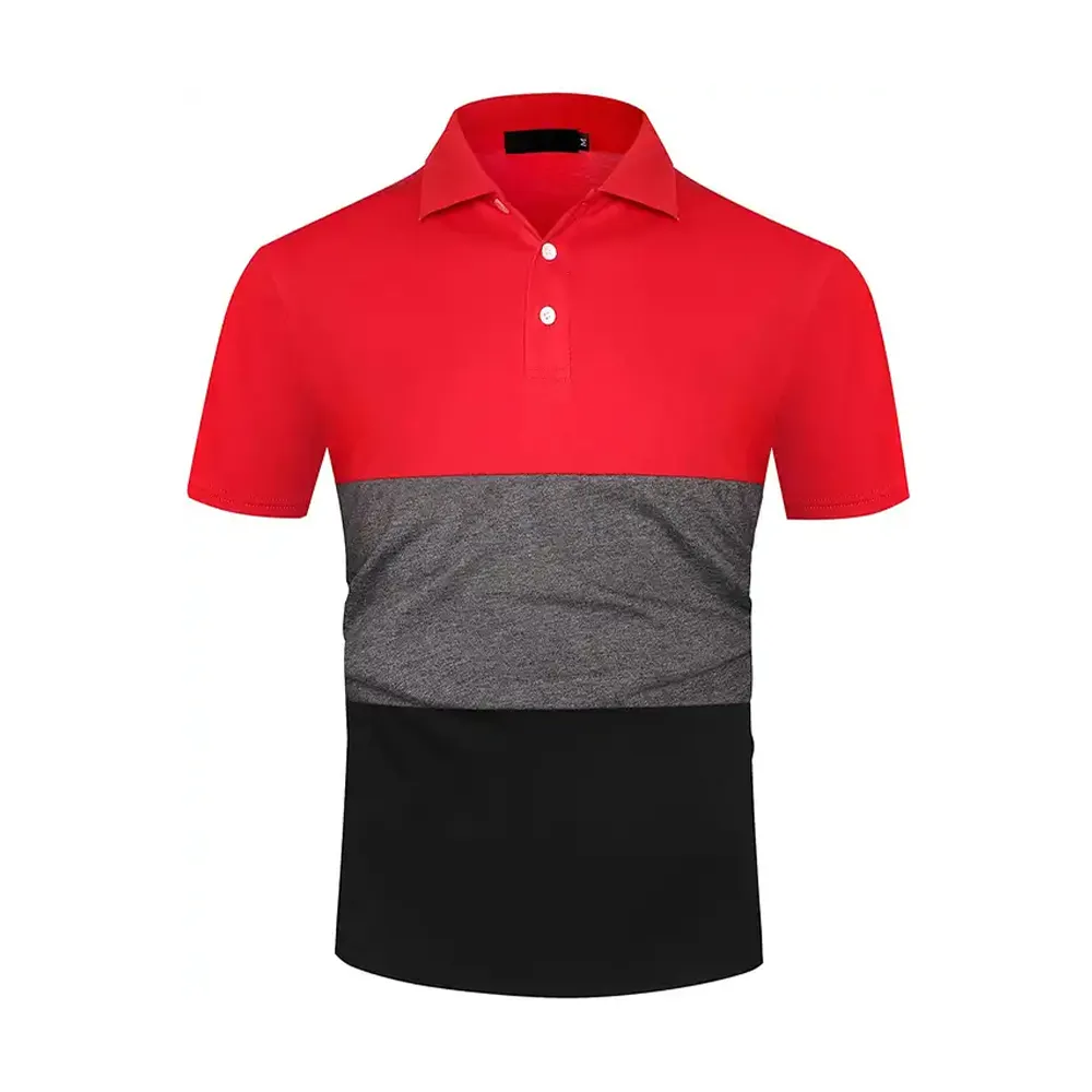 High-End Men's Golf Polo Shirt Full Custom Printing Quick Dry Solid Pattern Customized Brand Logo Men Polo Shirts