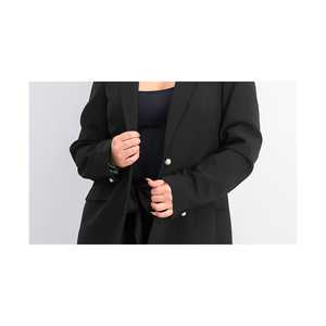 Giacca Aperta sul Davanti da Donna Calvin Klein in Nero Taglia 4 con Dettagli in Perle Finte Stagione Autunnale - Product Image 3