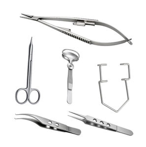Kit d'instruments chirurgicaux ophtalmiques manuels en gros |   Instruments de chirurgie oculaire professionnels en acier inoxydable - Product Image 3