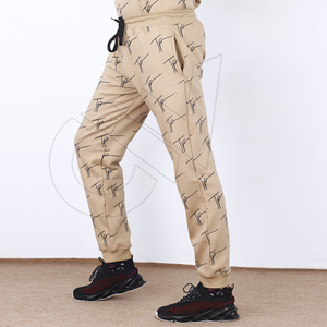 Pantalon de jogging décontracté léger et respirant pour hommes, avec cordon de serrage, couleur unie, design personnalisé, vente en gros - Product Image 2