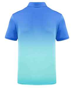Men's Summer Casual Pullover Polo 220Gsm Polyester Breathable Knitted Fabric Short Sleeve <b>T</b> <b>Shirt</b> with Turn <b>Collar</b> Solid Color - Product Image 6