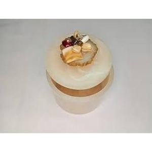 Frasco de fruta seca de resina de diseño antiguo hecho a mano, pieza única para restaurantes planos y hoteles, servicio de anacardos - Product Image 1