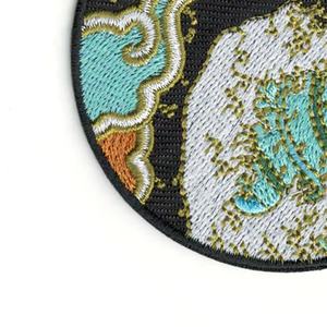 OEM High Quality Custom Made Woven Embroidery Patches Customize Twill Fabric Iron <b>Press</b> Thread Embroidery Badges for Clothing - Product Image 3