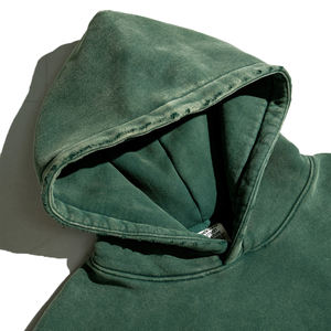 Sudadera con Capucha Extra Grande de 350 Gsm, Lavada al Ácido, Estilo Urbano, Personalizable, sin Cordones - Product Image 3