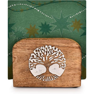 Hand Carved Sheesham Wood Napkin <b>Holder</b> With Mughal Jaali Design Luxury Design Tabletop <b>Tissue</b> Stand For Home & Hotel Use - Product Image 2