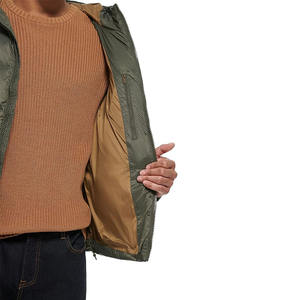 Doudoune matelassée à capuche pour homme Doudoune décontractée de haute qualité pour homme Vêtements chauds Couleur verte - Product Image 4