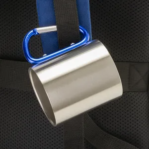 Mug en acier personnalisé de 200 ml avec mousqueton – Gadgets de boisson personnalisables - Product Image 5