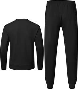 Conjunto de chándal informal de invierno de 2 piezas para hombre, Sudadera de manga larga con capucha, pantalones de chándal para correr en talla XL, chándal transpirable con logotipo personalizado - Product Image 2