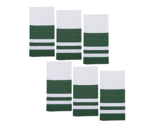 Ensemble de serviettes en coton carré vintage fait à la main recyclé et personnalisable brodé réutilisable pour la maison ou l'avion ensemble de 8 pièces - Product Image 6