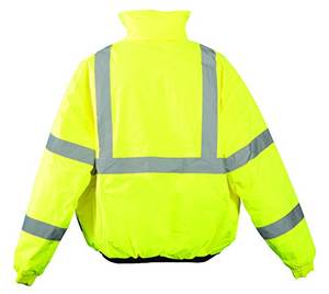Customizable Yellow Medium US Work Jacket Windproof Waterproof Polyester <b>Material</b> with LED Flash Mesh <b>Reflective</b> Safety Clothing - Product Image 2