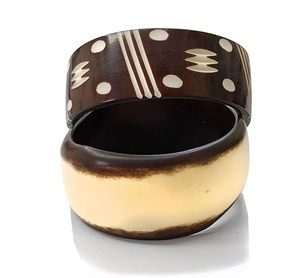 Bracelet de mariage tendance, fait main, en résine tissée, luxueux, non toxique, imperméable, taille personnalisable, par UnfoldSelf - Product Image 1