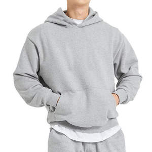 Alta calidad 2025 Sudadera con capucha para hombre Otoño Invierno Casual Sudadera con capucha suelta Hombres Jersey Hombro caído Sudaderas con capucha de color sólido para hombres - Product Image 3