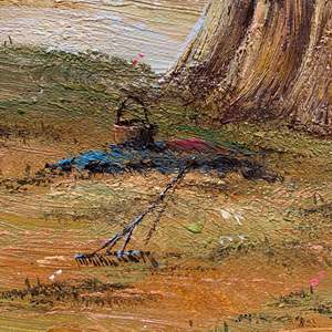 20 In× 24 in dipinti ad olio d'arte dipinti a mano 100% paesaggio classico del campo - Product Image 5