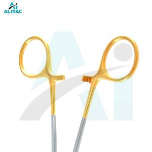 Portaagujas Manual de Acero Inoxidable de Alta Calidad ALMAC para Sutura de Precisión en Cirugías Médicas y Veterinarias, Antideslizante - Product Image 5