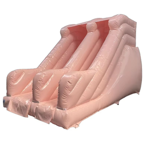 Tobogán Acuático Inflable Rosa y Piscina Desmontable para Fiestas Infantiles al Aire Libre - Product Image 3